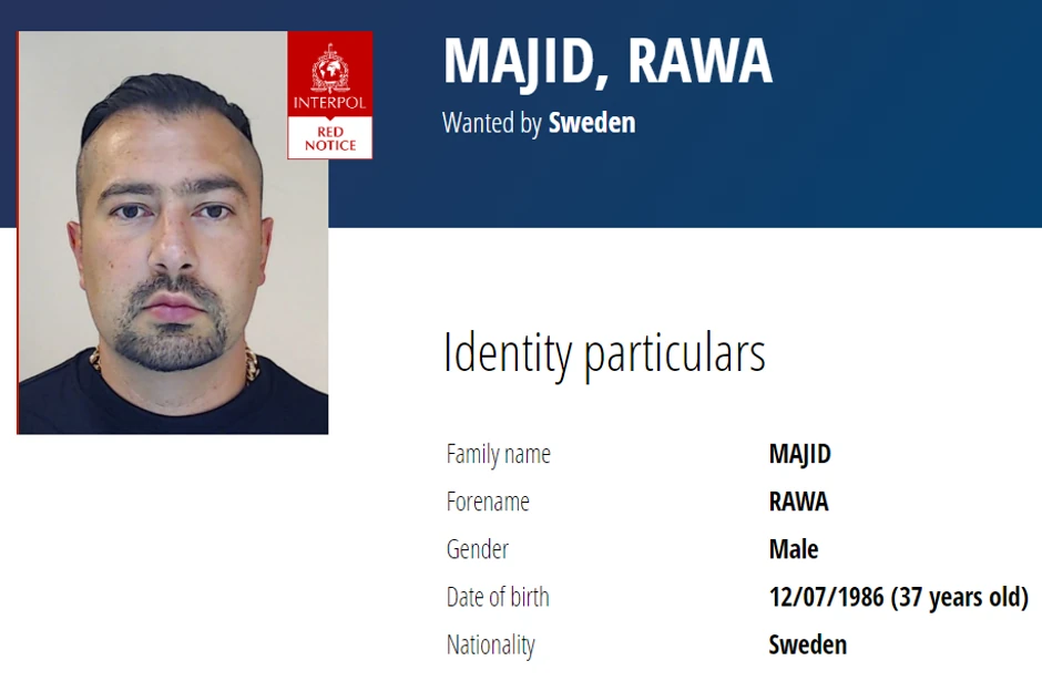 Ravu Madžida, navodni lider Fokstrota, traži Interpol | Foto: Interpol