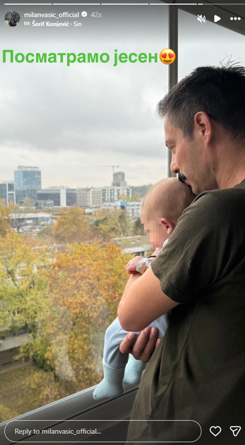 Milan Vasić sa sinom Despotom