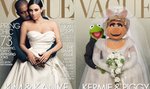 Internet kpi ze ślubnej okładki Kim Kardashian 