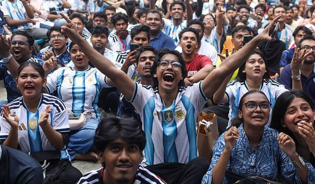 Reprezentacija Bangladeša ne učestvuje na Svetskom prvenstvu, pa su navijači u toj zemlji „usvojili" druge selekcije, poput Argentine | Foto: Getty Images