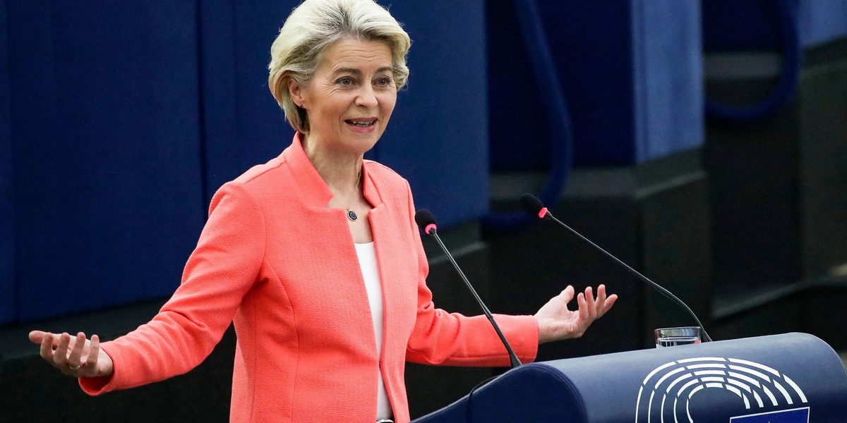 Ursula von der Leyen, przewodnicząca Komisji Europejskiej. 