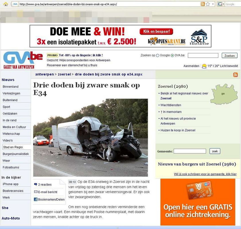 Polski bus rozbił się w Belgii. 3 osoby zginęły