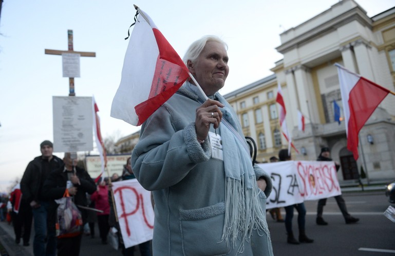 Manifestacja przed ambasadą Rosji