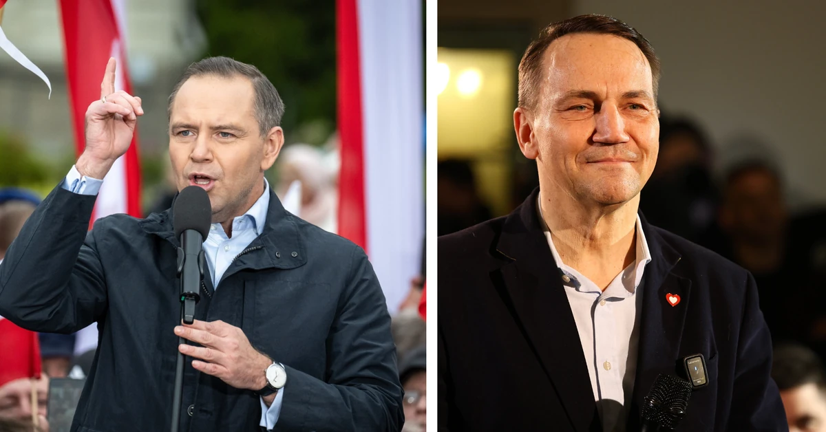 "On w Afganistanie z aparatem, a ja w lesie z pięściami". Nawrocki odgryzł się Sikorskiemu