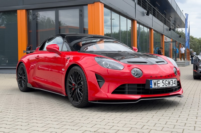 Alpine A110 R na Torze Modlin