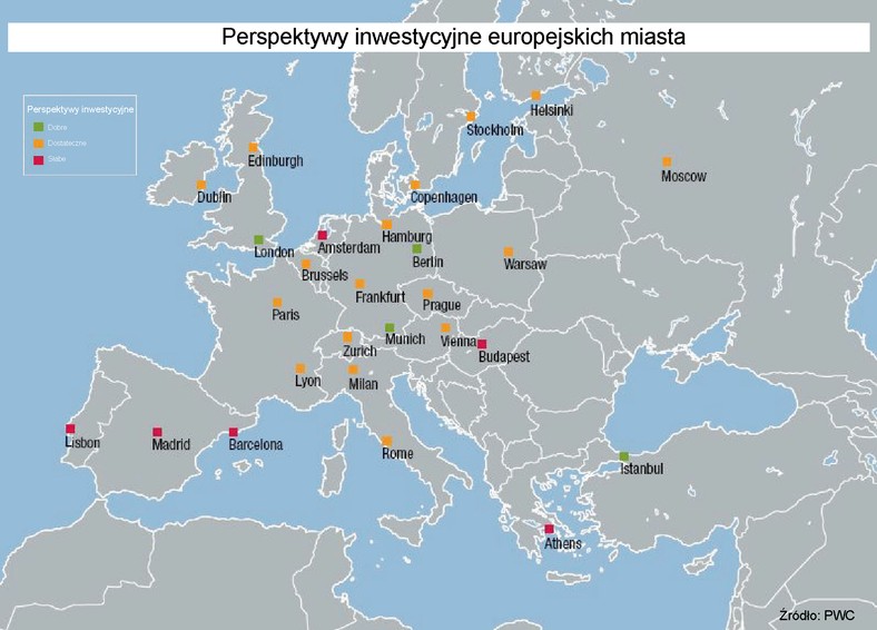 Perspektywy inwestycyjne europejskich miasta