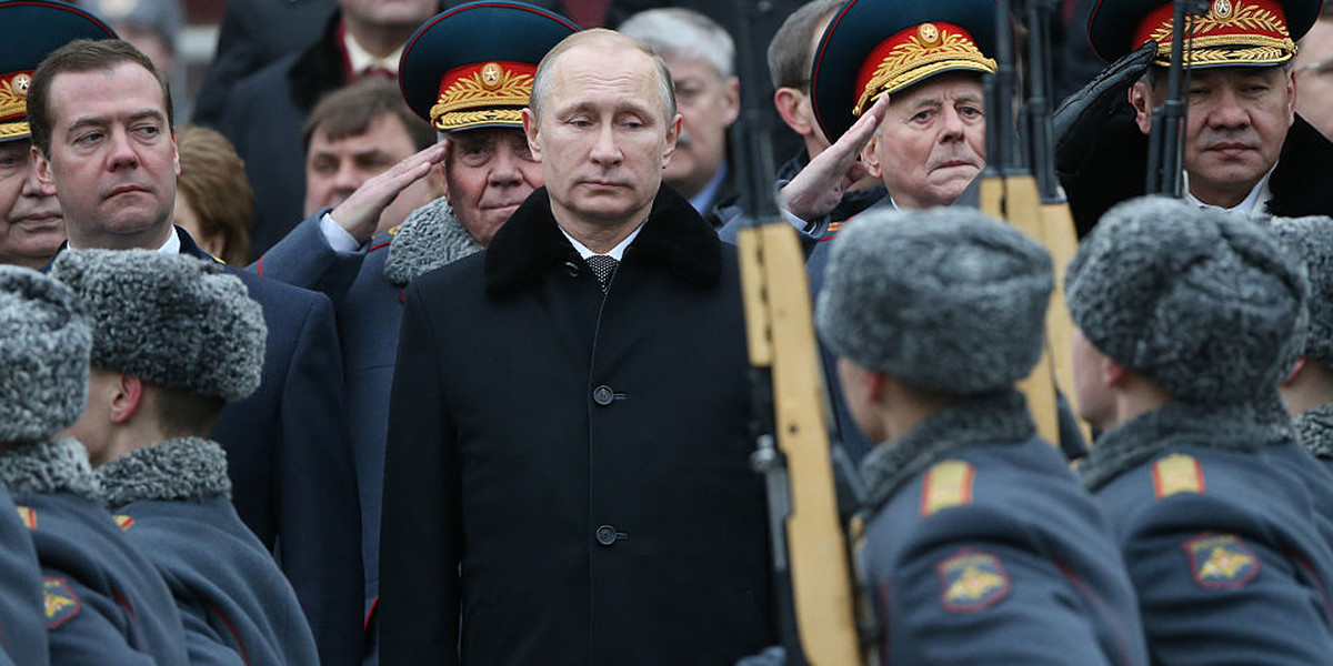 Władimir Putin na spotkaniu z żołnierzami