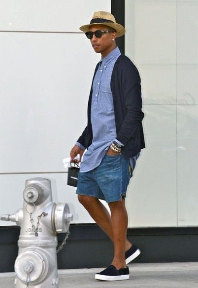 Stylowy  Pharrell Williams , fot. www.pinterest.com