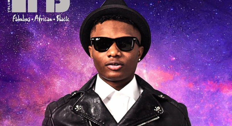 Wizkid on the cover of Fab African Black magazine 