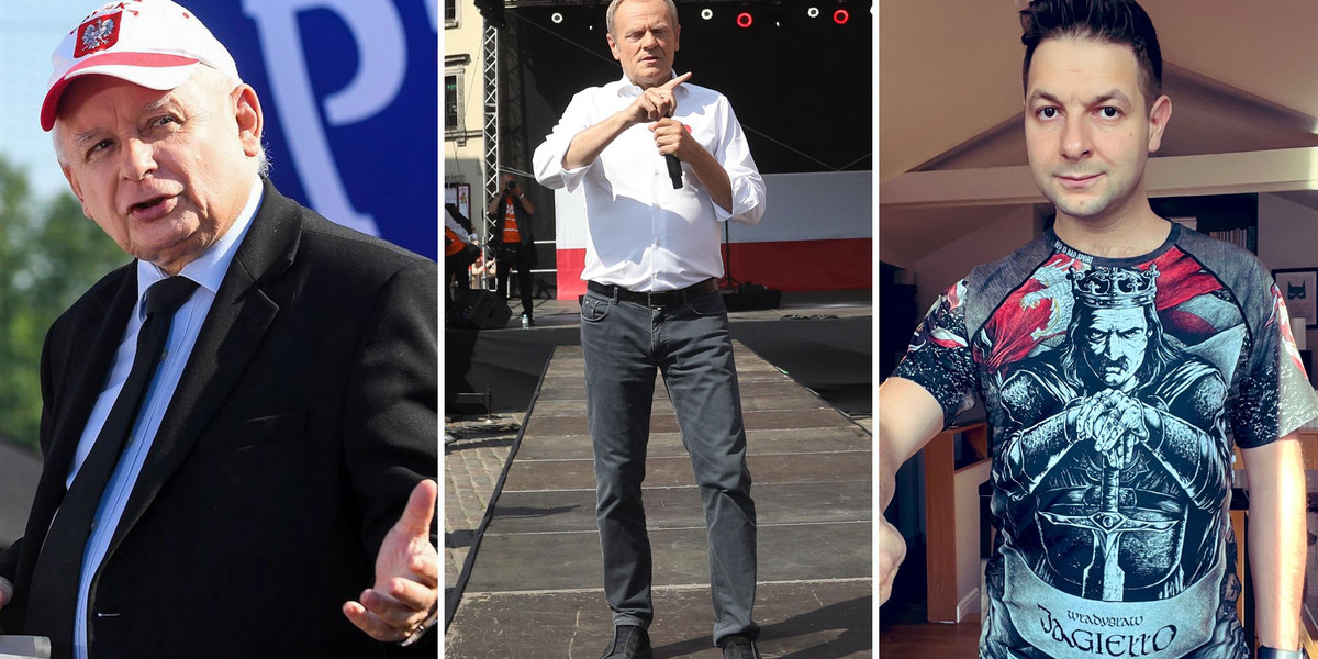 Jarosław Kaczyński, Donald Tusk, Patryk Jaki