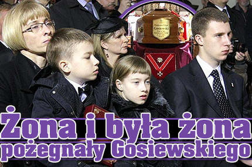 Żona i była żona pożegnały Gosiewskiego