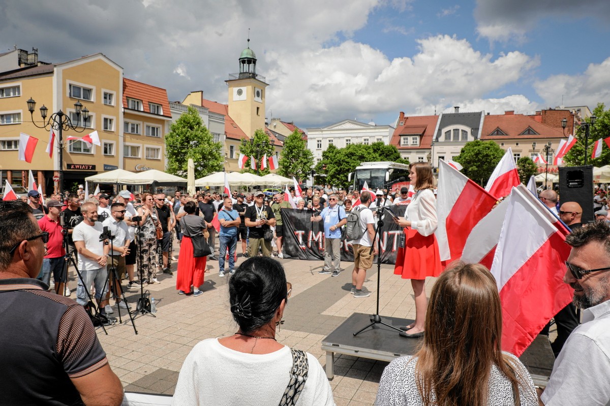 Protest "Stop imigracji" w Rybniku