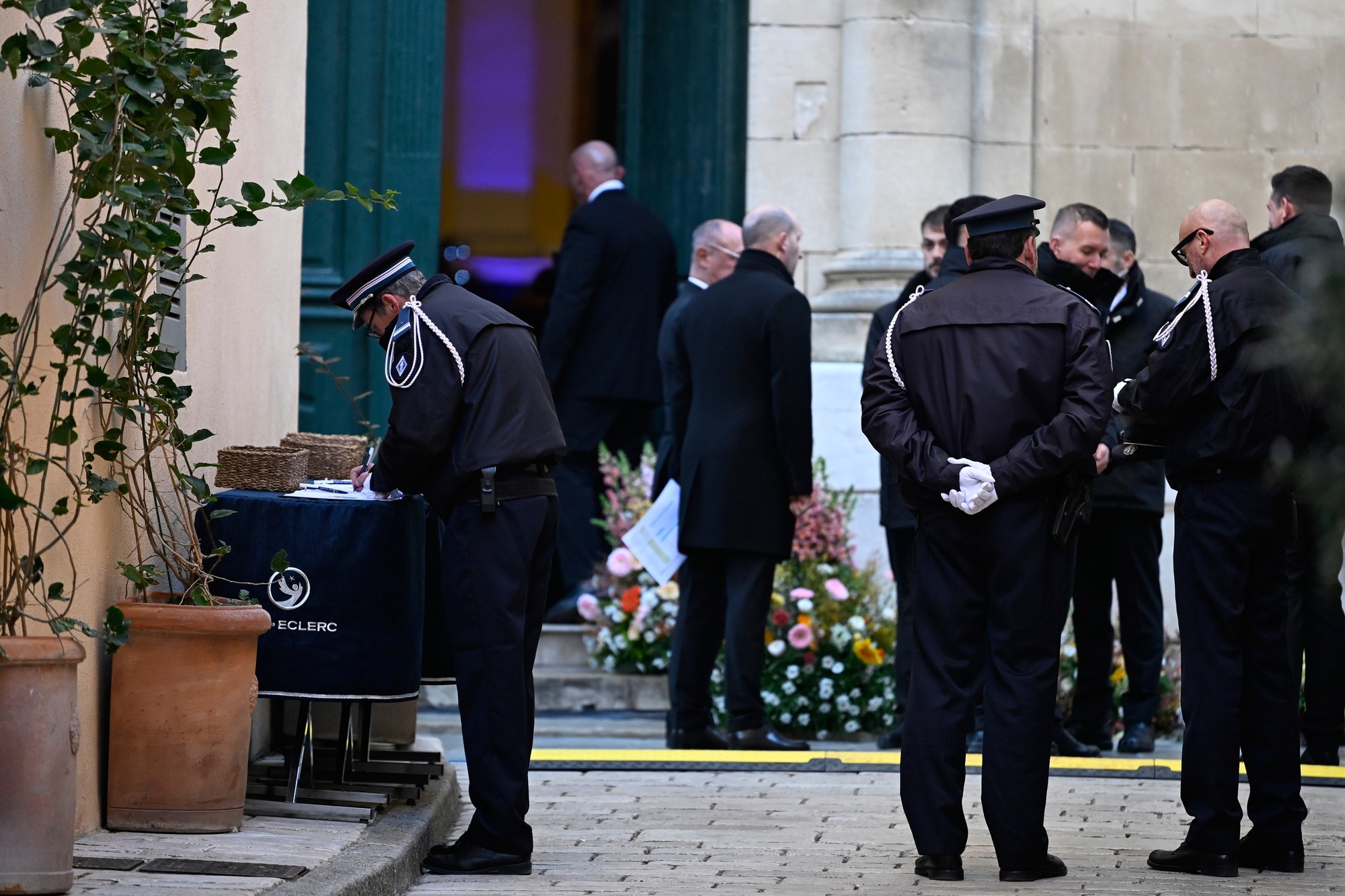 Pohreb francúzskej herečky a speváčky Brigitte Bardot vo francúzskom letovisku Saint-Tropez.