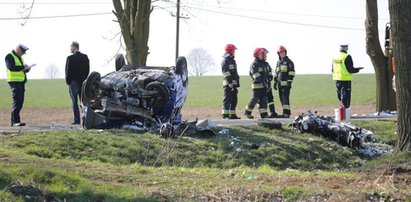 Dramat w Wielkanoc. Z auta została miazga