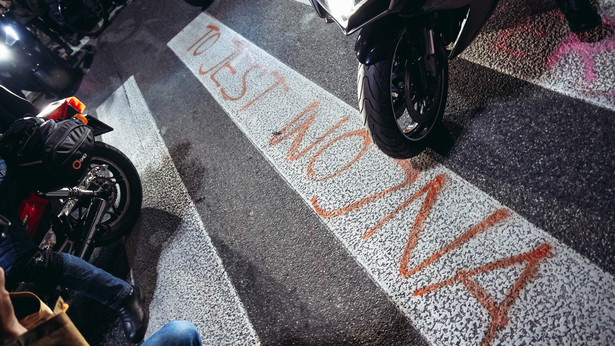 Jedna z demonstracji strajku kobiet w Warszawie