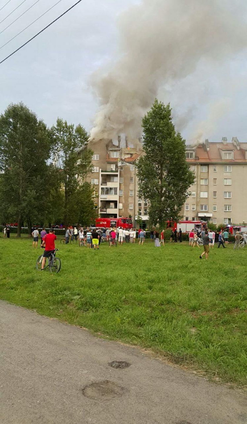 Pożar przy ul. Fasolowej