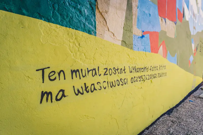 Mural powstał w ramach akcji „Ściany Płucami Miast” zainicjowanej przez firmę Strefa Energii.