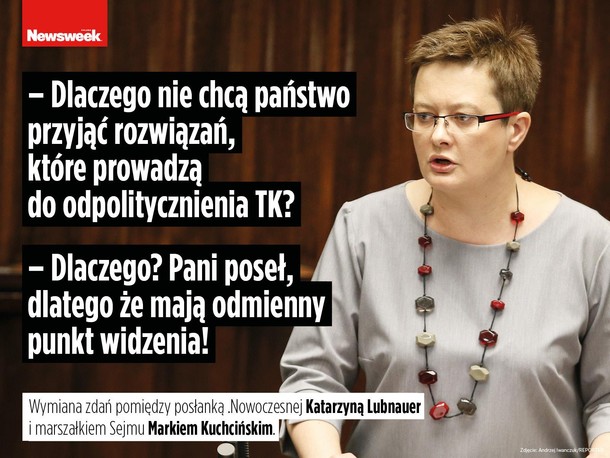 Trybunał Konstytucyjny Sejm polityka Katarzyna Lubnauer .Nowoczesna