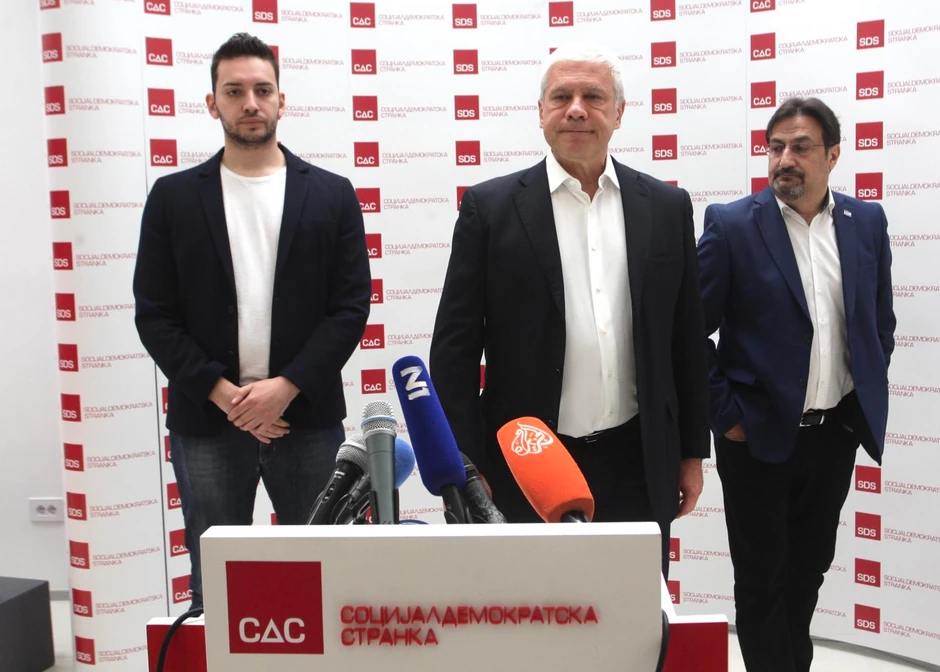 Pavle Grbović, Boris Tadić i Aris Movsesijan