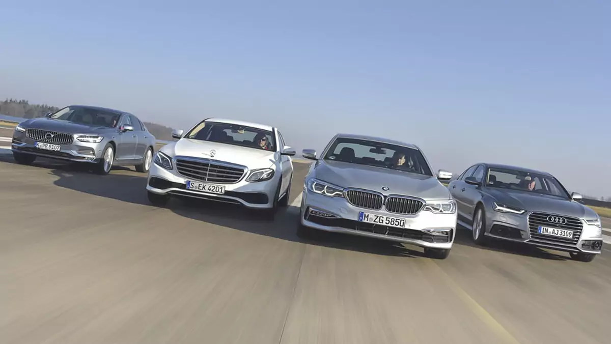 Superoszczędne limuzyny - Volvo S90 kontra Mercedes E 220d, BMW 520d i Audi A6 2.0 TDI