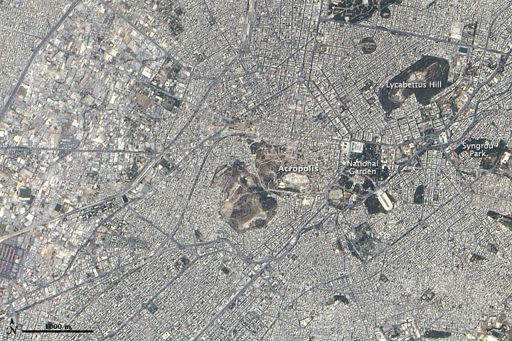 Akropol w Atenach Fot. dzięki uprzejmości NASA / JPL-Caltech