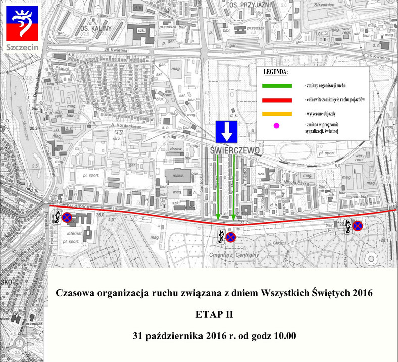 Zmiany w organizacji ruchu Szczecin