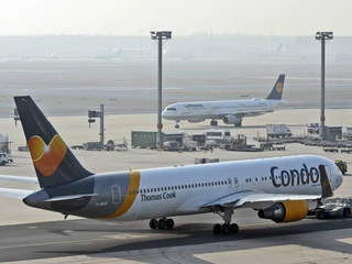 Samolot linii Condor na lotnisku we Frankfurcie nad Menem
