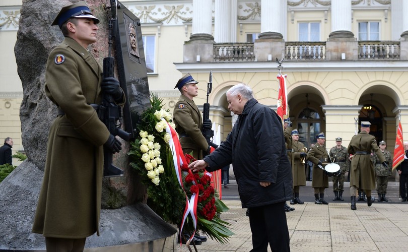 Uroczystość w 14. rocznicę zaprzysiężenia Lecha Kaczyńskiego na prezydenta stolicy