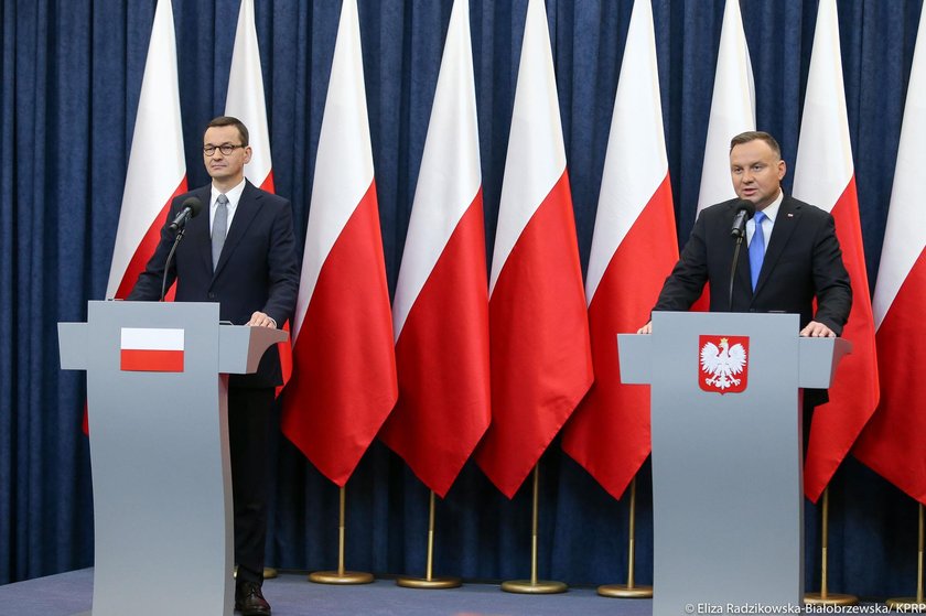 konferencja Andrzeja Dudy i Mateusza Morawieckiego