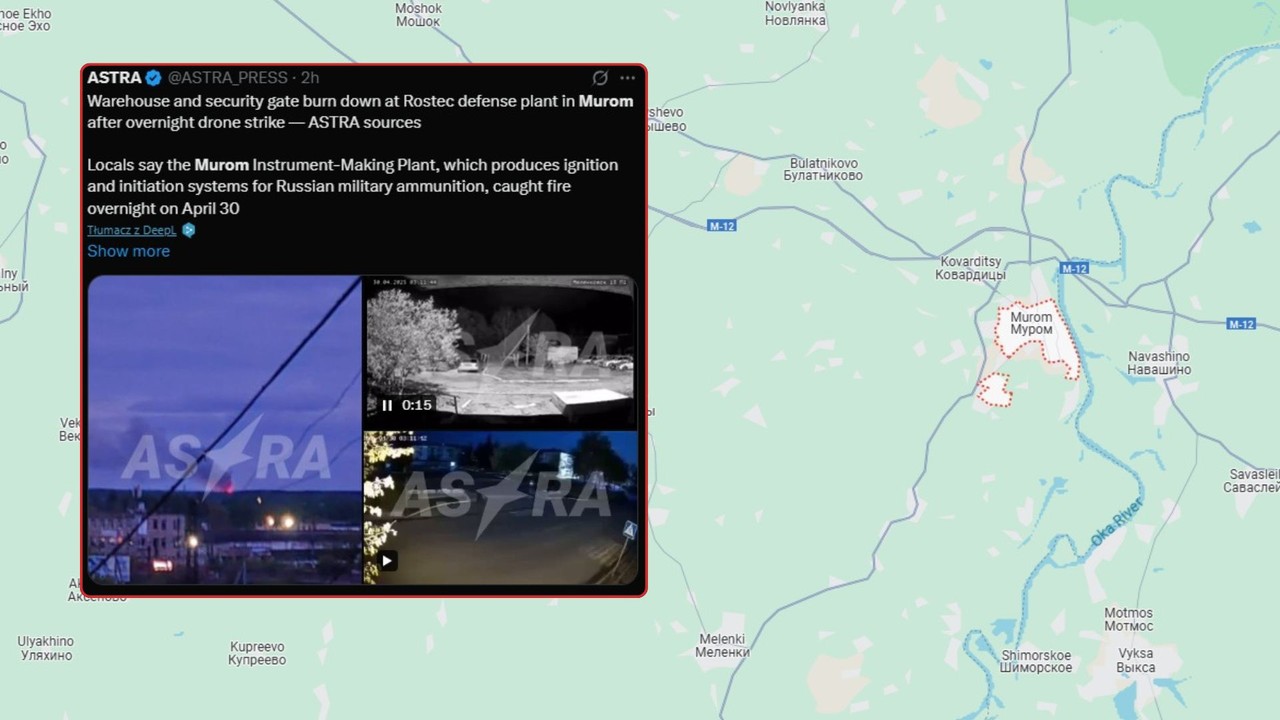 Atak ukraińskich dronów na terytorium Rosji. Drony uderzyły w istotny zakład