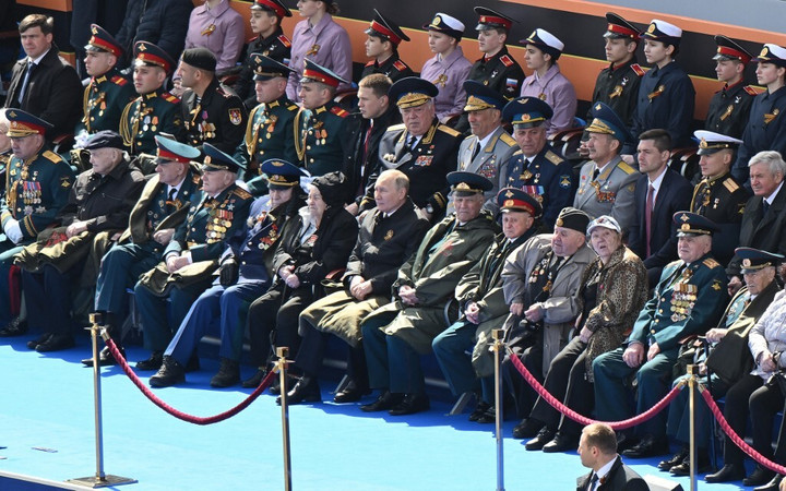 Władimir Putin podczas parady z okazji Dnia Zwycięstwa w Moskwie, 09.05.2022 r.