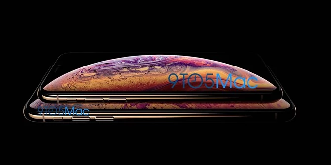 iPhone Xs w dwóch rozmiarach i złotym kolorze