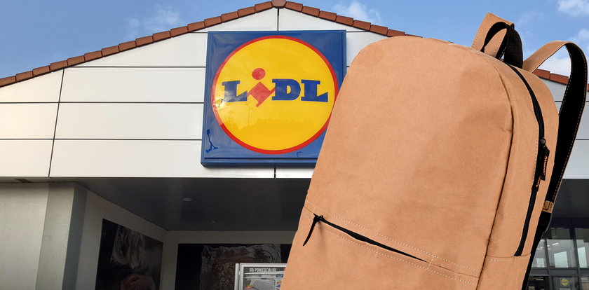 Lidl znów zaskakuje! Sprzedaje plecaki z papieru