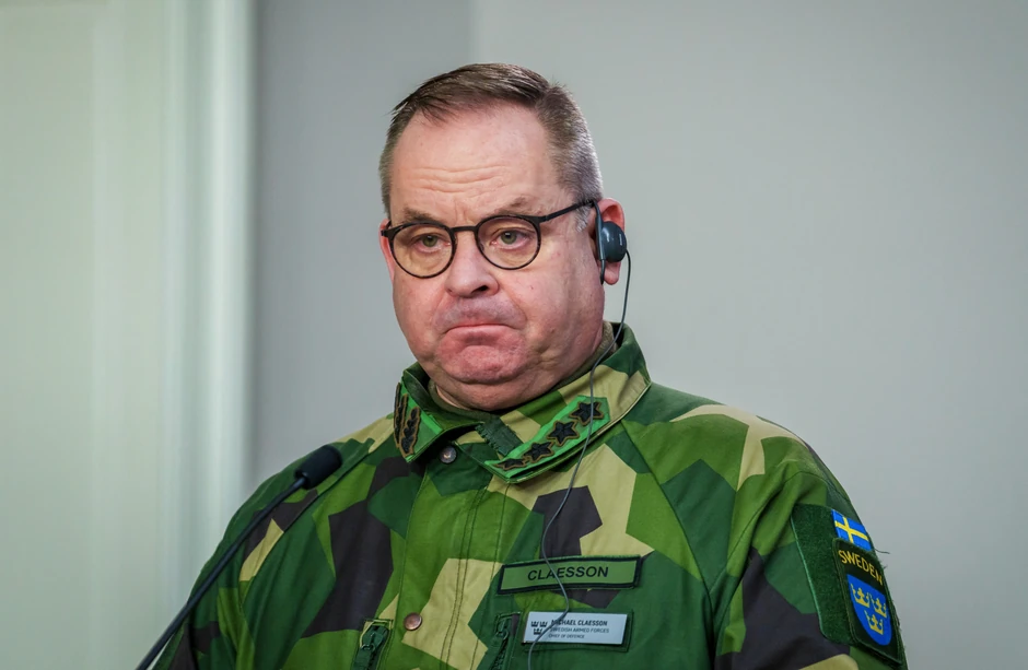 Švedski načelnik generalštaba Mihael Klason