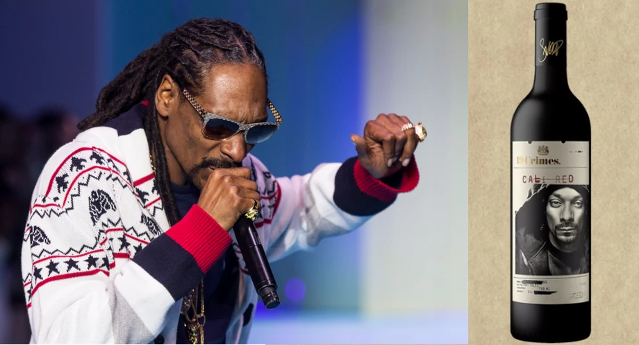 Snoop Dog także zapragnął wina sygnowanego swoim nazwiskiem. Snoop Cali Red pochodzi z australijskiej winnicy 19 Crimes