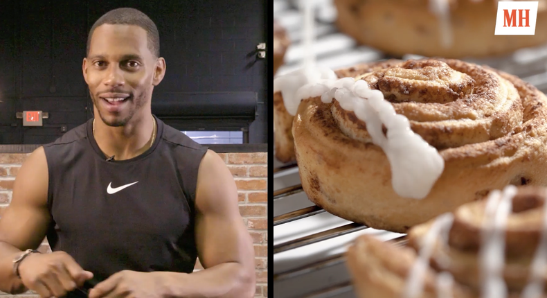 Victor Cruz Cheats With Plenty of Cinnamon Rolls