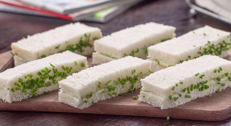 Cucumber finger sandwiches (Telandeworld)