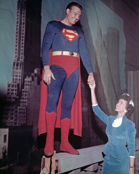 George Reeves i serialowa Lois Lane - Phyllis Coates (ok. 1952 r.)