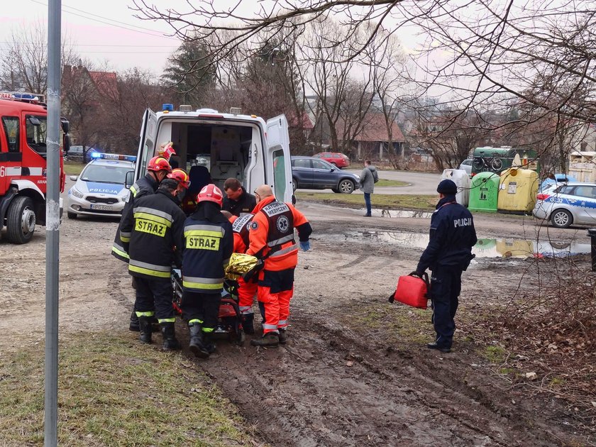 Pijany 20-latek na skałkach Twardowskiego w Krakowie