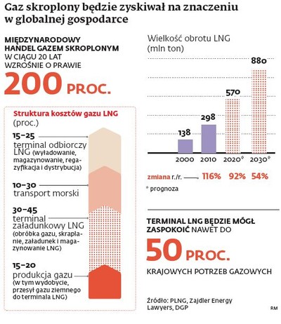 Rynek gazu: PGNiG, Orlen i Azoty chcą amerykańskiego LNG