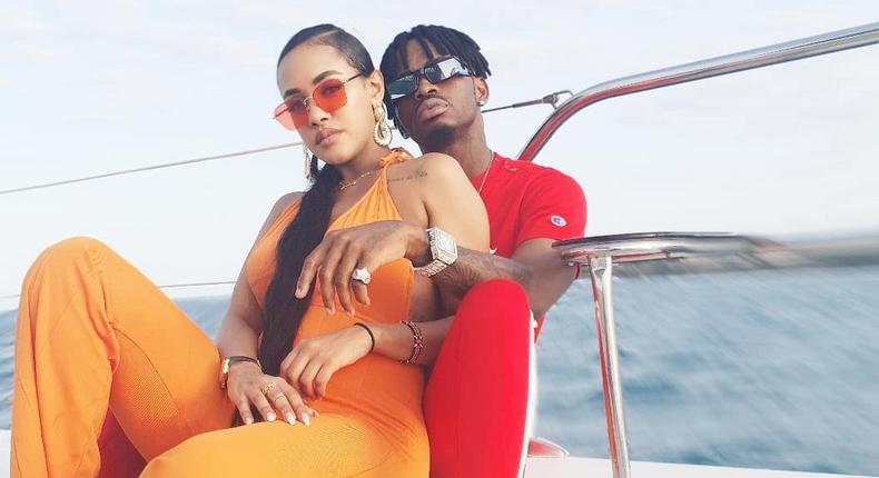 Diamond Platnumz with Tanasha Donna