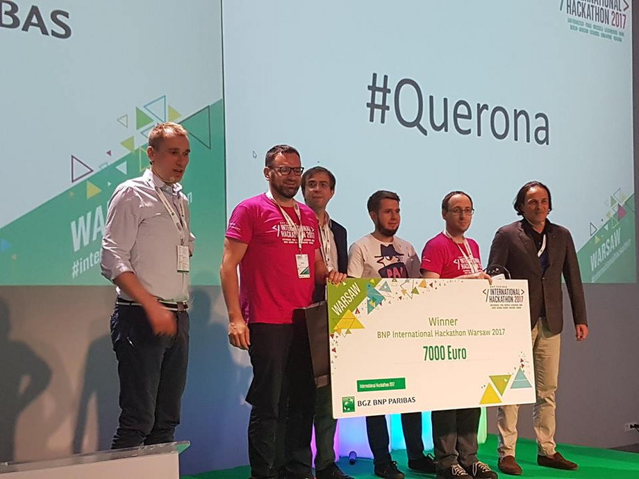 Querona wygrała hackaton banku BNP Paribas i w grudniu zaprezentuje się na międzynarodowej edycji wydarzenia w Paryżu