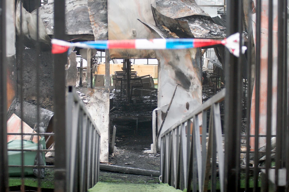 Policijska traka na ulazu