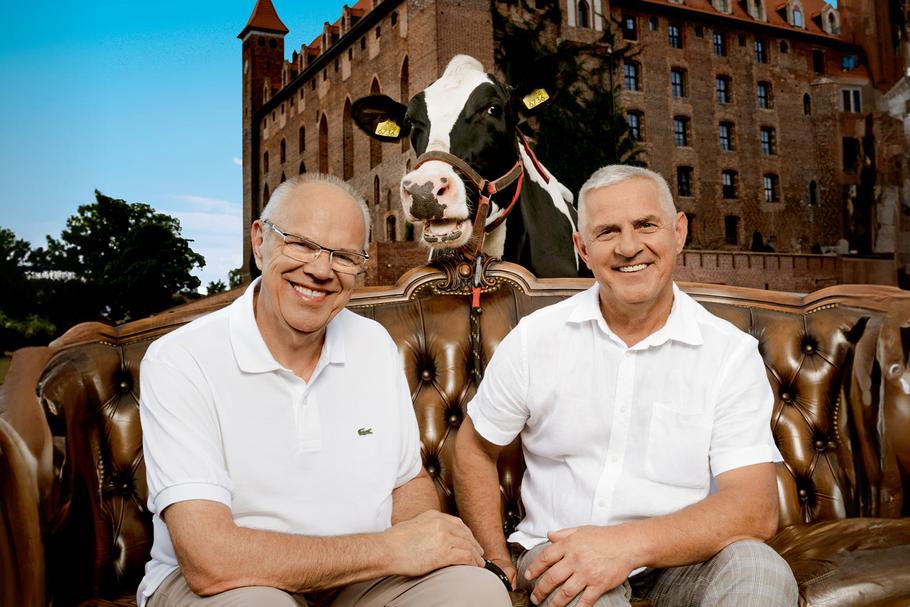 Andrzej Grabowski (po lewej) i Jerzy Borucki, twórcy Polmleku, są najdłużej działającym duetem biznesowym zarządzającym miliardową firmą. Twierdzą, że wzajemnie się nakręcają, a przy tym wciąż się lubią