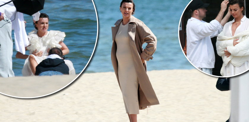 Katarzyna Sokołowska na plaży w Sopocie. Co robiła tam jurorka "Top Model"?[FOTO]
