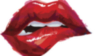 Velvetowe usta - zachwycający lip art