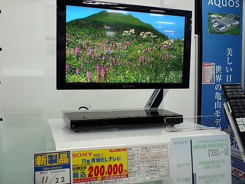 Japoński sklep z elektroniką. XEL-1 na wystawie za 200 tysięcy jenów. Za drogo nawet dla technologicznych snobów