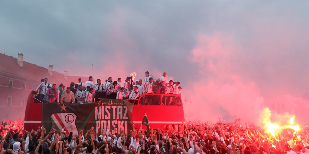 Legia Warszawa świetuje zdobycie mistrzostwa Polski