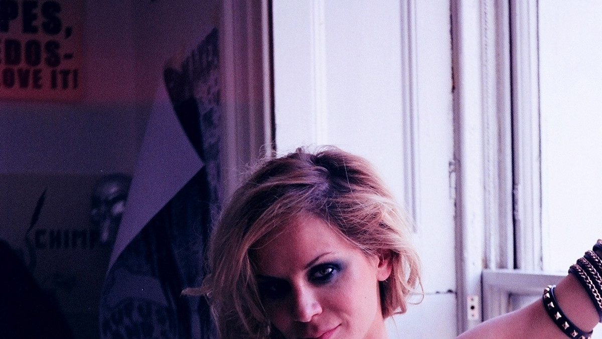 Natalia Lesz na planie teledysku "That Girl" (fot. EMI)