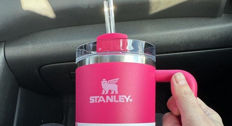 This eBay seller is listing one of the limited edition Stanley cups for $100.eBay / bartasystem406